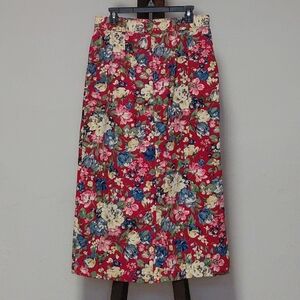 Willow Multicolor Floral A-Line Skirt